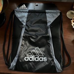 Adidas sports backpack straw string
